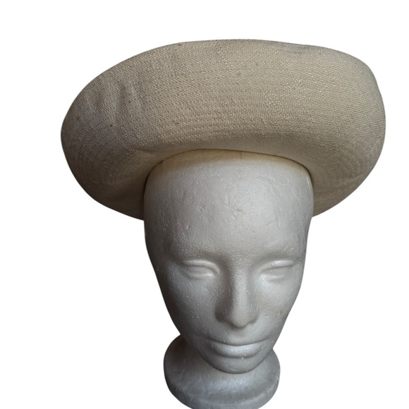 1950s Union Made Linen Bucket Style w/Bow Wide Brim Hat‎ main image 4